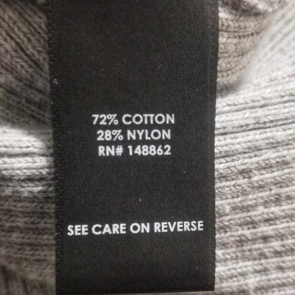 Torrid plus-size grey V-neck ribbed sweater with shoulder ruffles - Picture 7 of 7